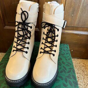 Matisse Leather Combat Boots